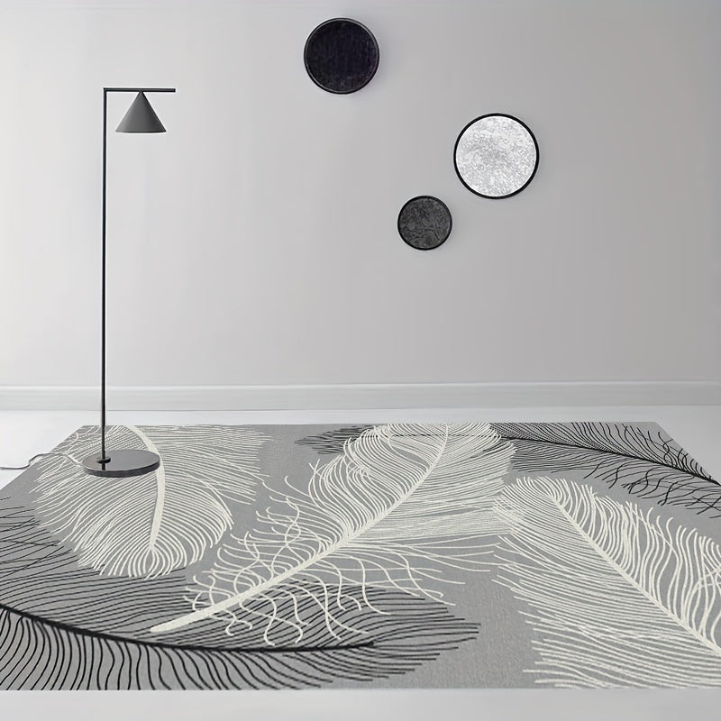 Fluffy Faux Wool Area Rugs Non slip Modern Contemporary Large Carpet