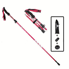 Collapsible Trekking Poles Aluminum Hiking Stick for Outdoor Activities