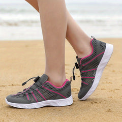 Women's Mesh Water Shoes Quick Drying Aqua Shoes Outdoor Beach Wading Shoes
