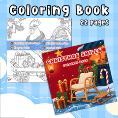 Christmas Adult Coloring Book Santa Reindeer Holiday Scenes Festive Designs