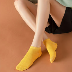 10 Pairs Women's Low Cut Ankle Socks Solid Soft Lightweight Stockings