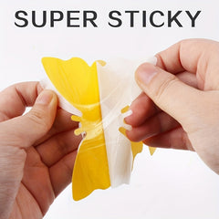 24pcs Fruit Fly Traps Yellow Sticky Bug Traps Non Toxic Indoor Outdoor Plant Pro