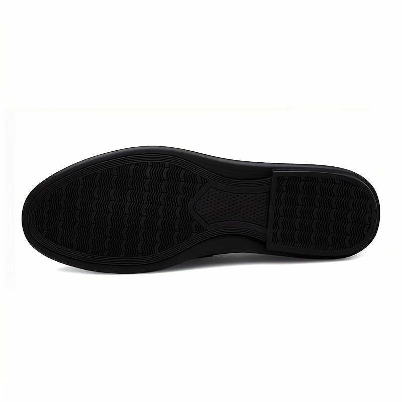 Men's British Style Leather Derby Shoes for Wedding Business