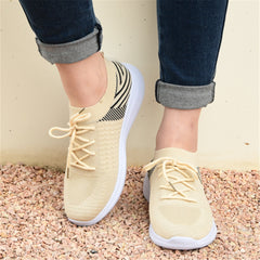 Women's Lightweight Mesh Sneakers Lace Up Running Shoes