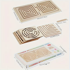 Wooden Puzzle Toy for Kids - Enhances Fine Motor Skills & Focus