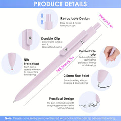 Gel Pen Fine Tip 0.5mm Smooth Writing Japanese Pen Office Supplies