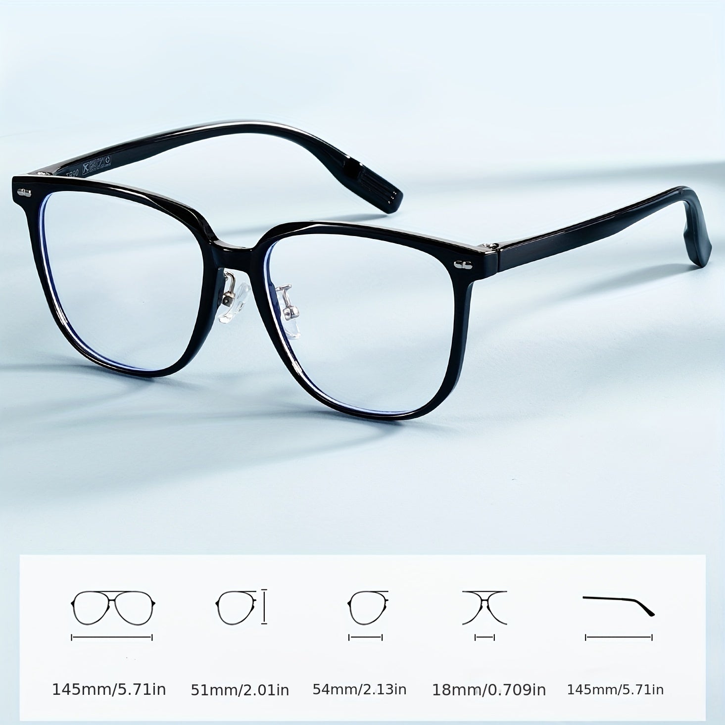 Men's Large Frame Light Protection Reader Glasses
