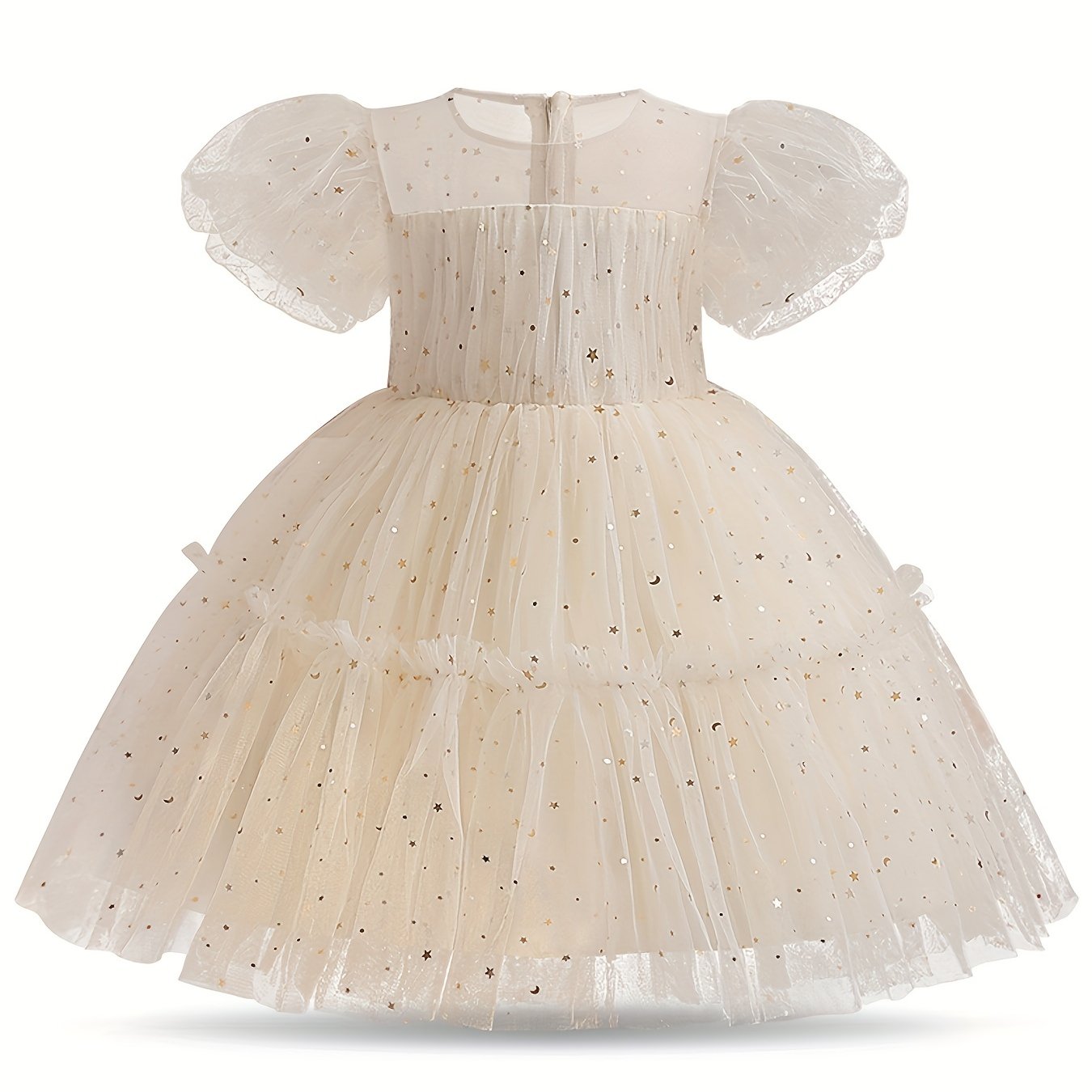 Princess Dress Gypsophila Print Puffy Skirt Girls Tutu Dress
