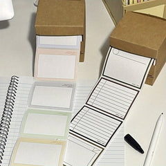 250 Sticky Notes Sheets, Pull-out Note Paper for Students