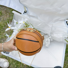 Mini Basketball Handbag for Travel Beach Holiday