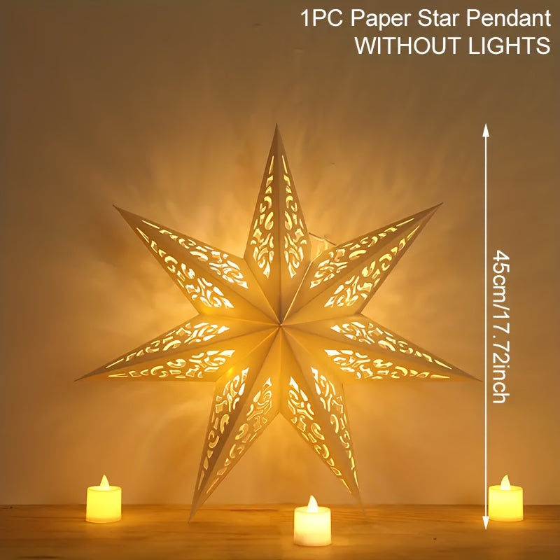 Star Shape Paper Lampshade Home Decor 35x45cm