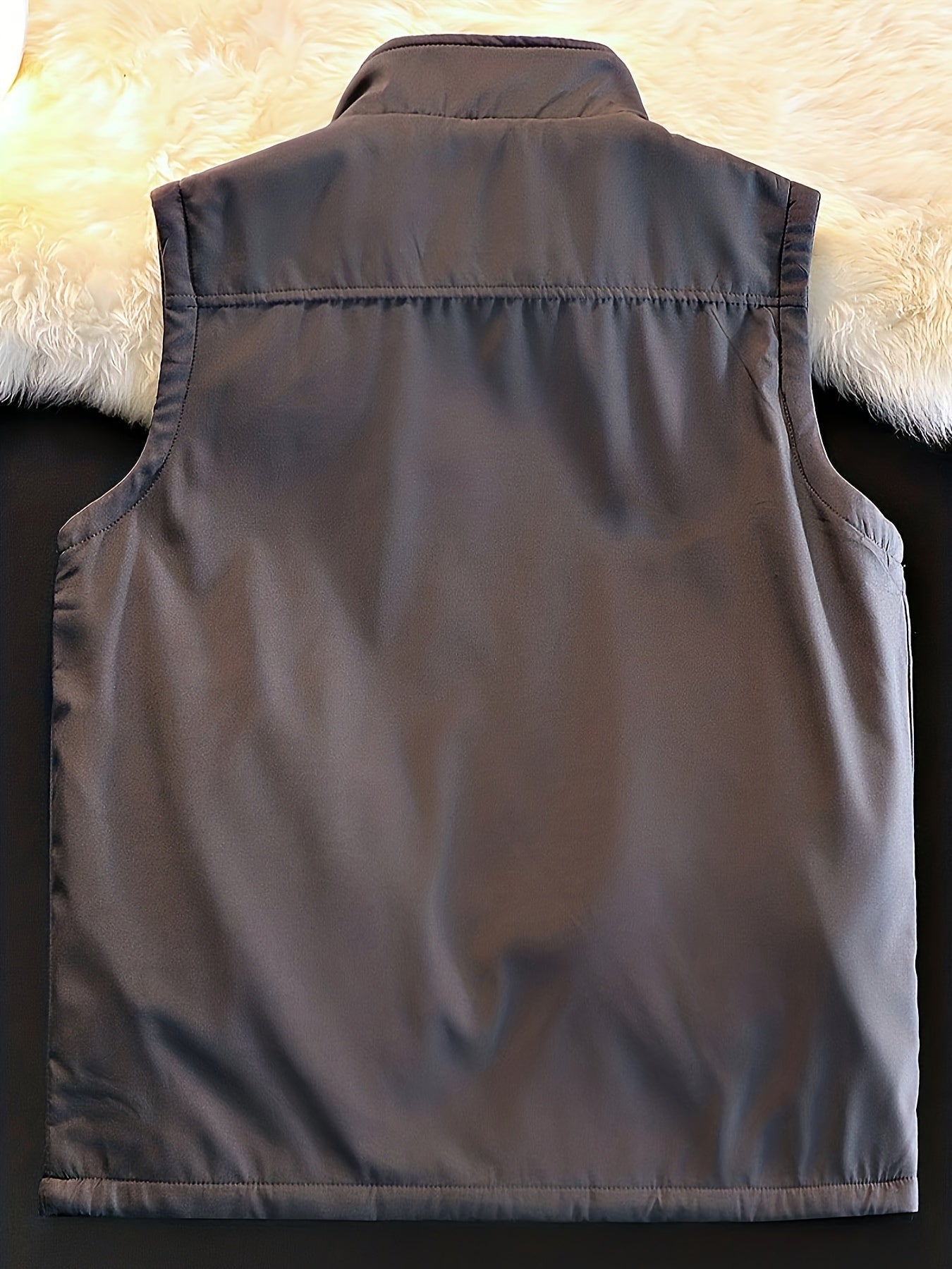 Men's Polar Fleece Reversible Vest for Autumn Winter