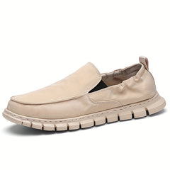 Men's Comfy Slip On Loafer Shoes Casual Anti skid Flat Shoes