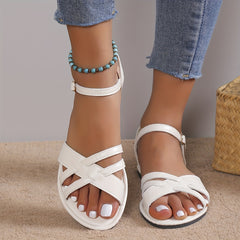 Women's Flat Sandals Open Toe Casual Beach Sandals