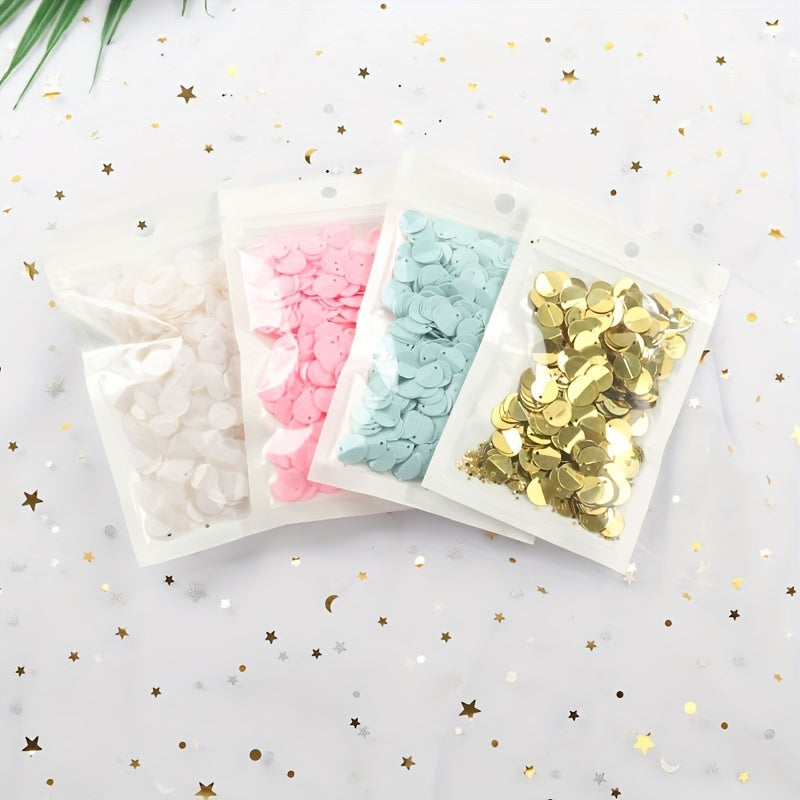 300pc PVC Bulk Sequins DIY Sequins For Crafts 10mm Sequin Set