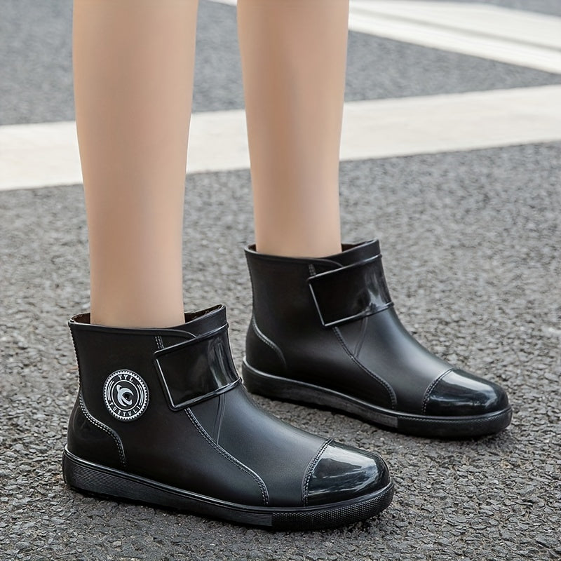 Women's Waterproof Medium Tube Rain Boots Comfortable Non-slip Outdoor Boots