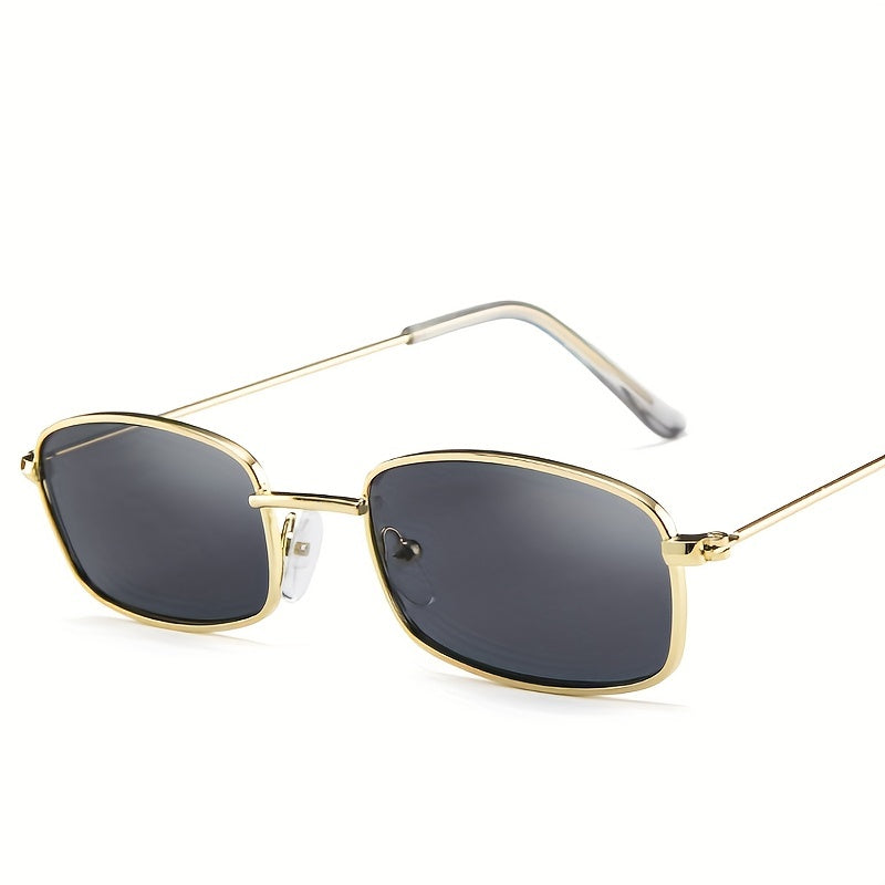 Small Square Sun Glasses Retro Metal Sunglasses