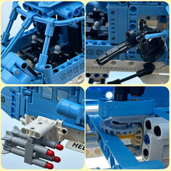 1389pcs Helicopter Building Block Toy - Ideal Airplane Toy for Adults
