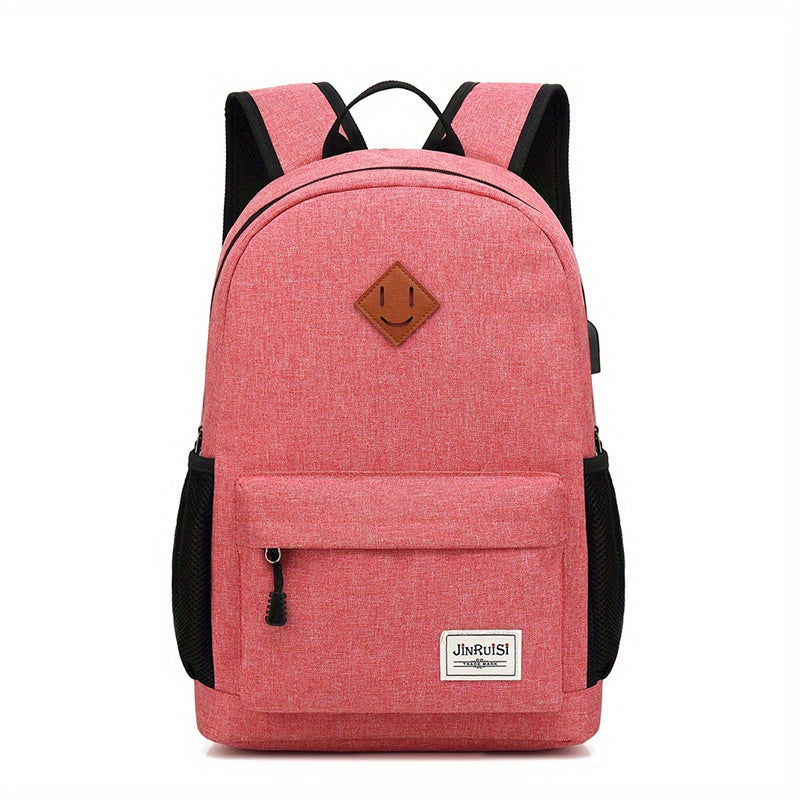 Large Capacity Backpack with USB Charging Port for Travel Daily Use