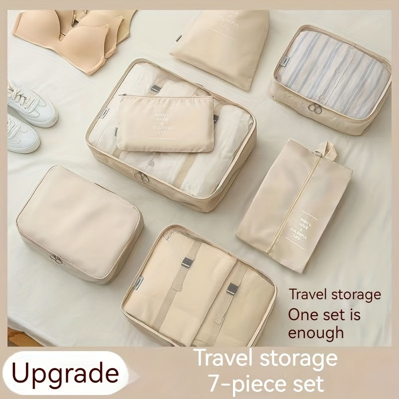 7pcs Travel Storage Bags Portable Clothes Shoes Luggage Storage Bag
