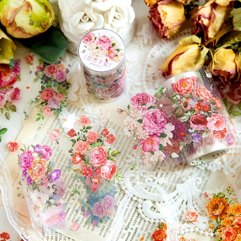Plant Flower Series PET Tape DIY Production