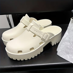 Women's Solid Sports Sandals Wear Resistance Non Slip Soft Outdoor Slippers