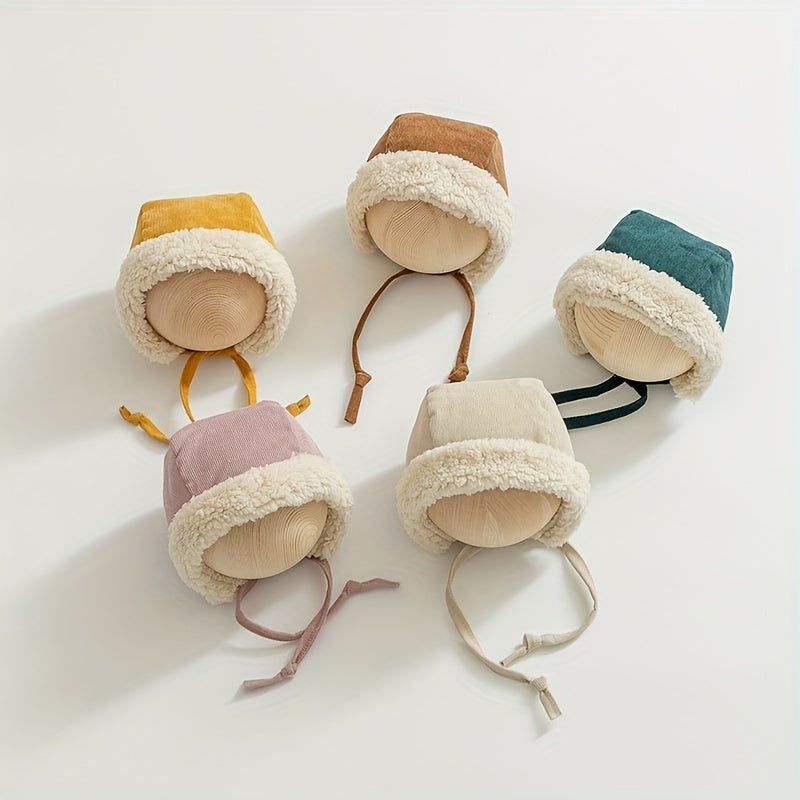 Baby Winter Earmuffs Hat Plus Fleece Windproof