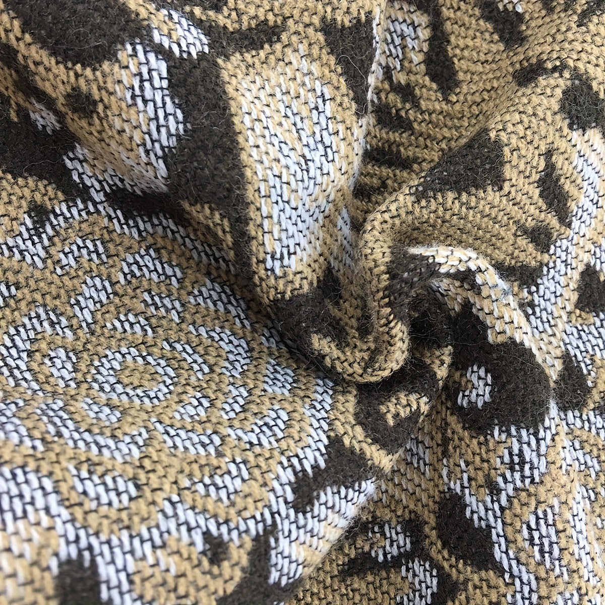 Leopard Print Blanket Shawl Vintage Flower Pattern Warm Cape