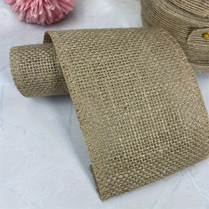 12 Cm Locking Edge Linen Webbing Solid Hemp Thread Burlap DIY Craft