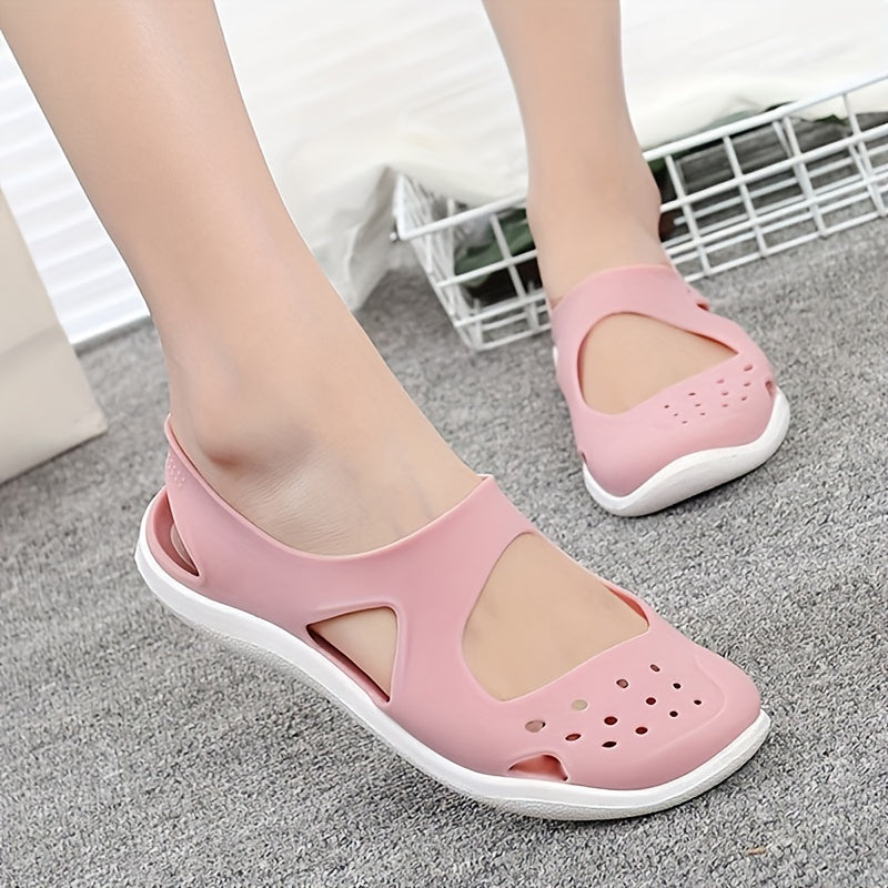 Women's Cutout Beach Sandals Waterproof Summer Shoes