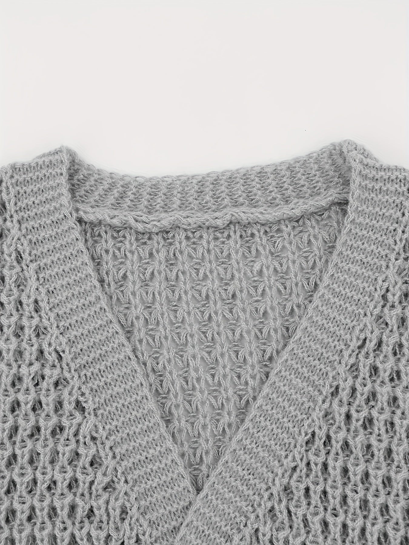 Casual Cardigan Women's Plus Solid Long Sleeve Open Front Cardigan