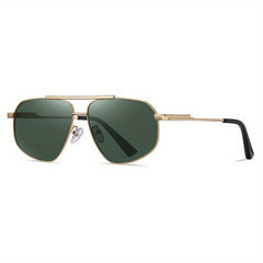 Men's Polarized Polygon Aviator Sunglasses
