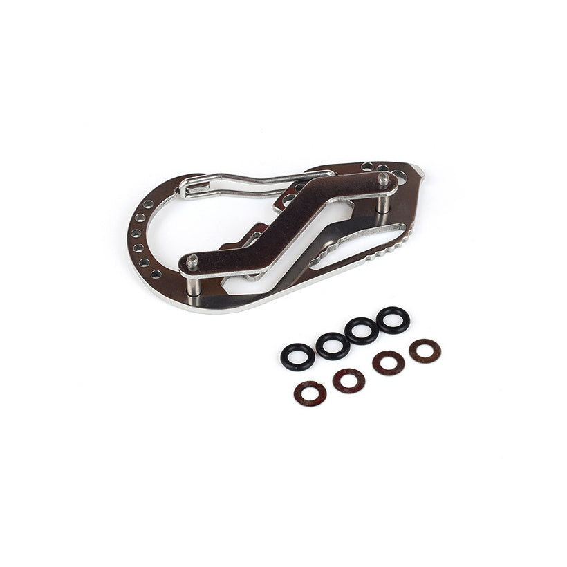 Stainless Steel Carabiner Key Clip for Outdoor Adventures