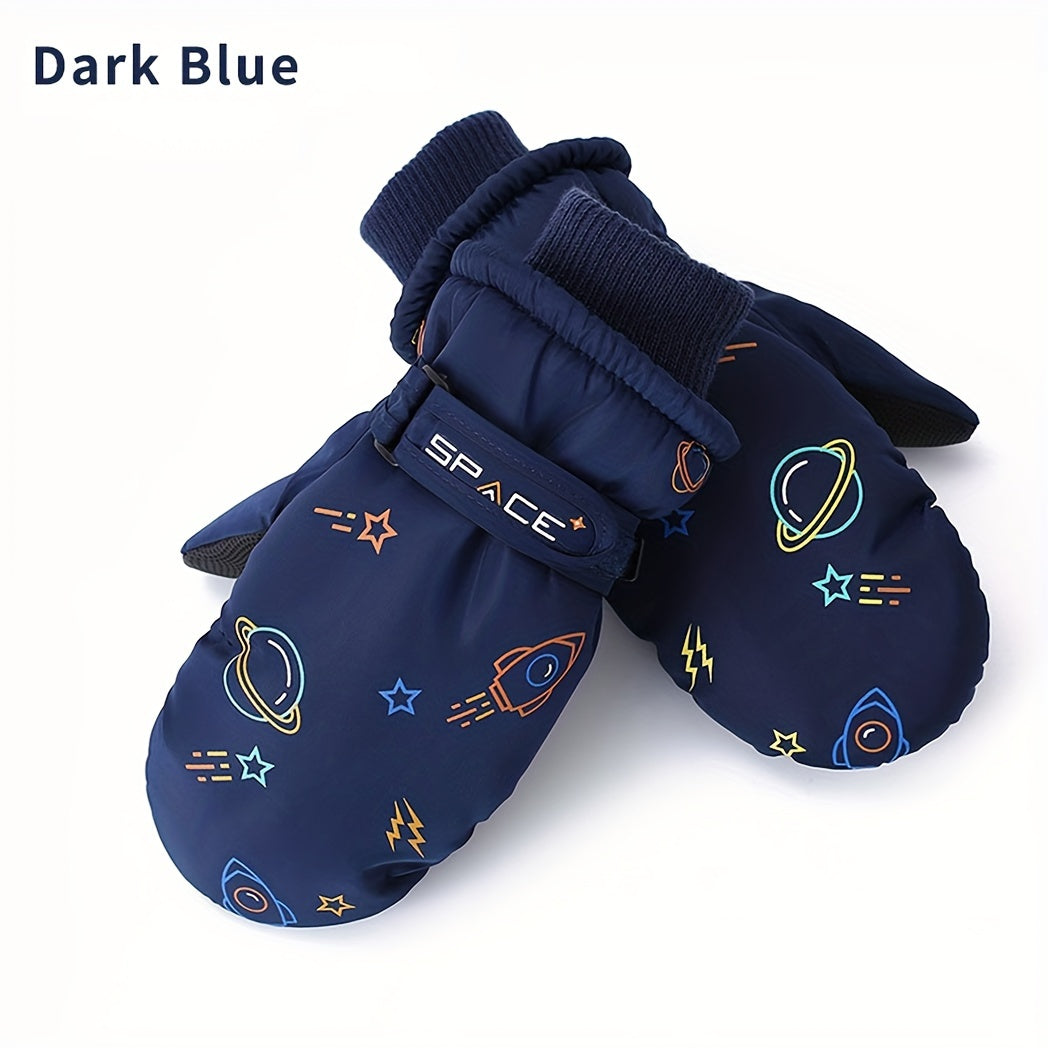 Kids Waterproof & Windproof Winter Skiing Mittens