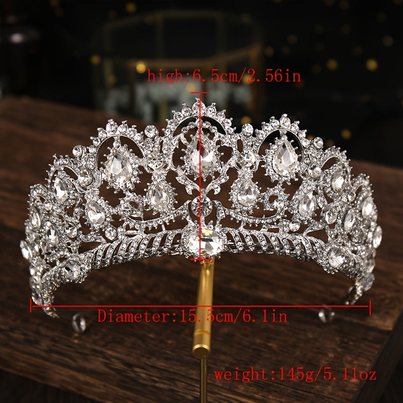 Rhinestone Alloy Crown Bridal Hairband Headband Party Favors