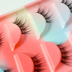 5 Pairs Half Lashes Natural Thick False Eyelashes Mink Fluffy Lash Extension