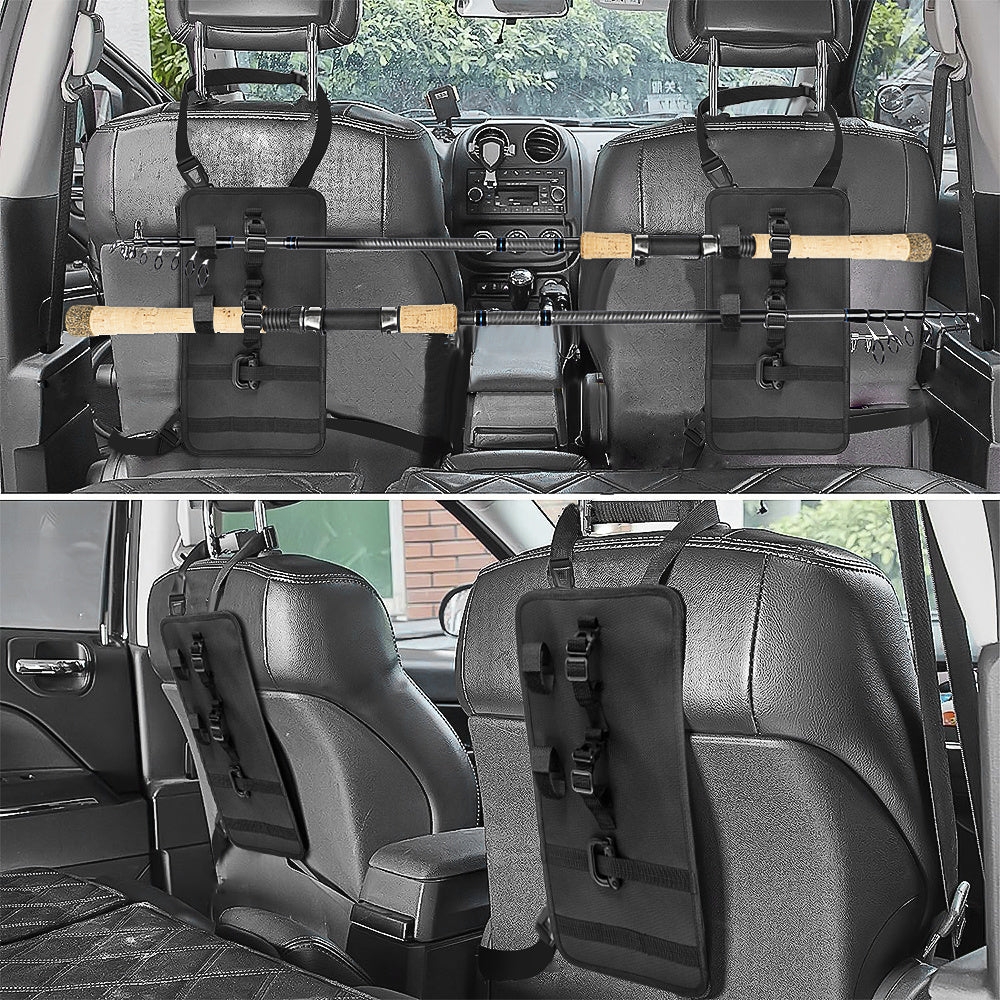 2pcs Car Mounted Fishing Rod Hanging Bag Oxford Cloth Storage Rack