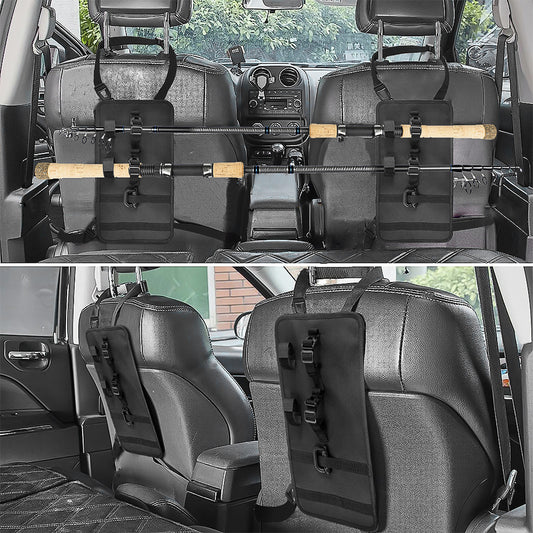 2pcs Car Mounted Fishing Rod Hanging Bag Oxford Cloth Storage Rack