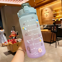 2000ml Large Capacity Shatter-Resistant Water Cup for Summer Sports
