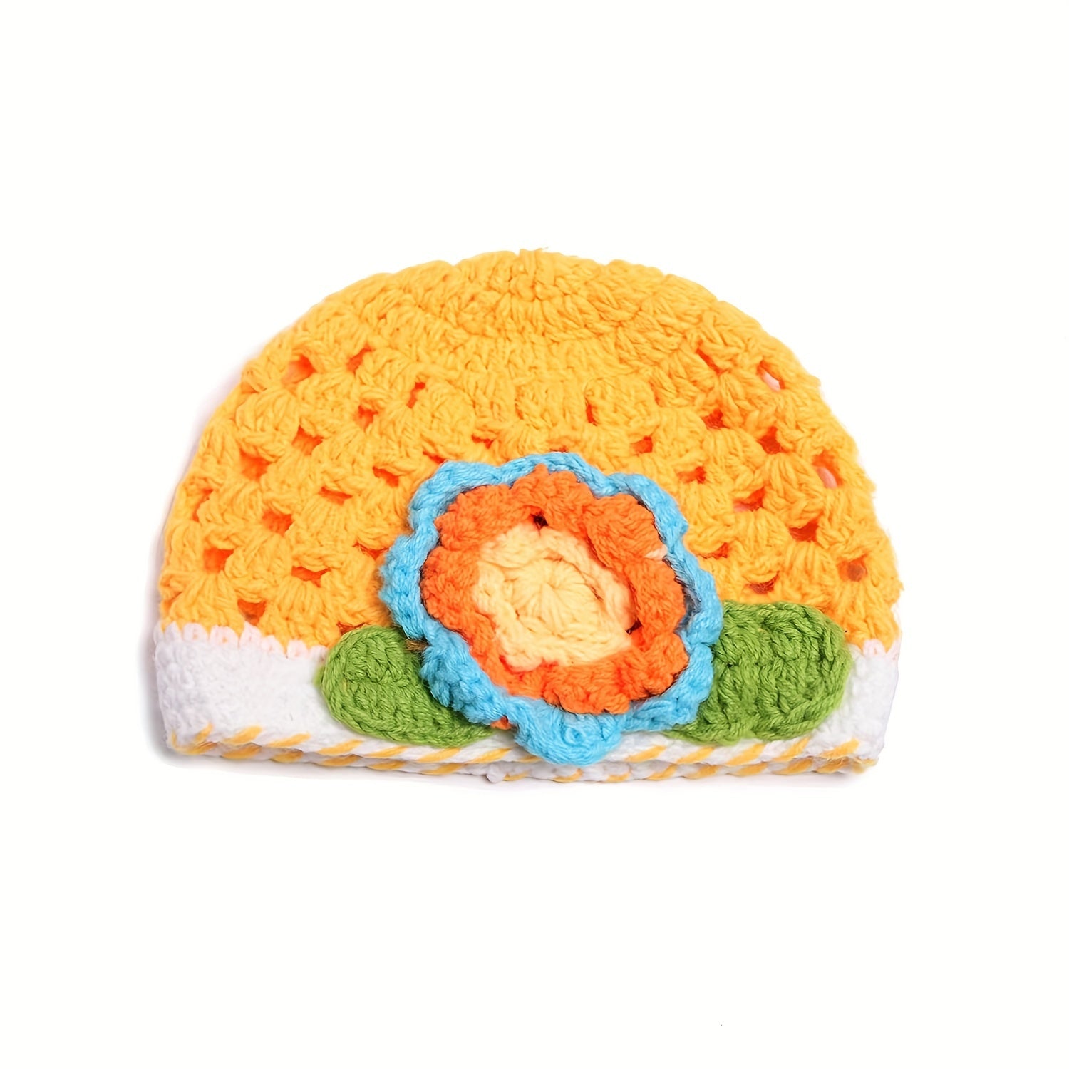 Handcraft Braided Beanie Hat With Pattern