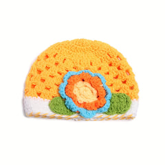 Handcraft Braided Beanie Hat With Pattern