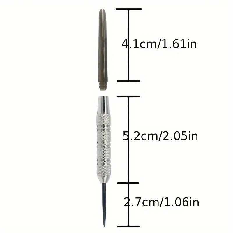 3pcs Silver Steel Tip Dart Set 21g Standard Darts