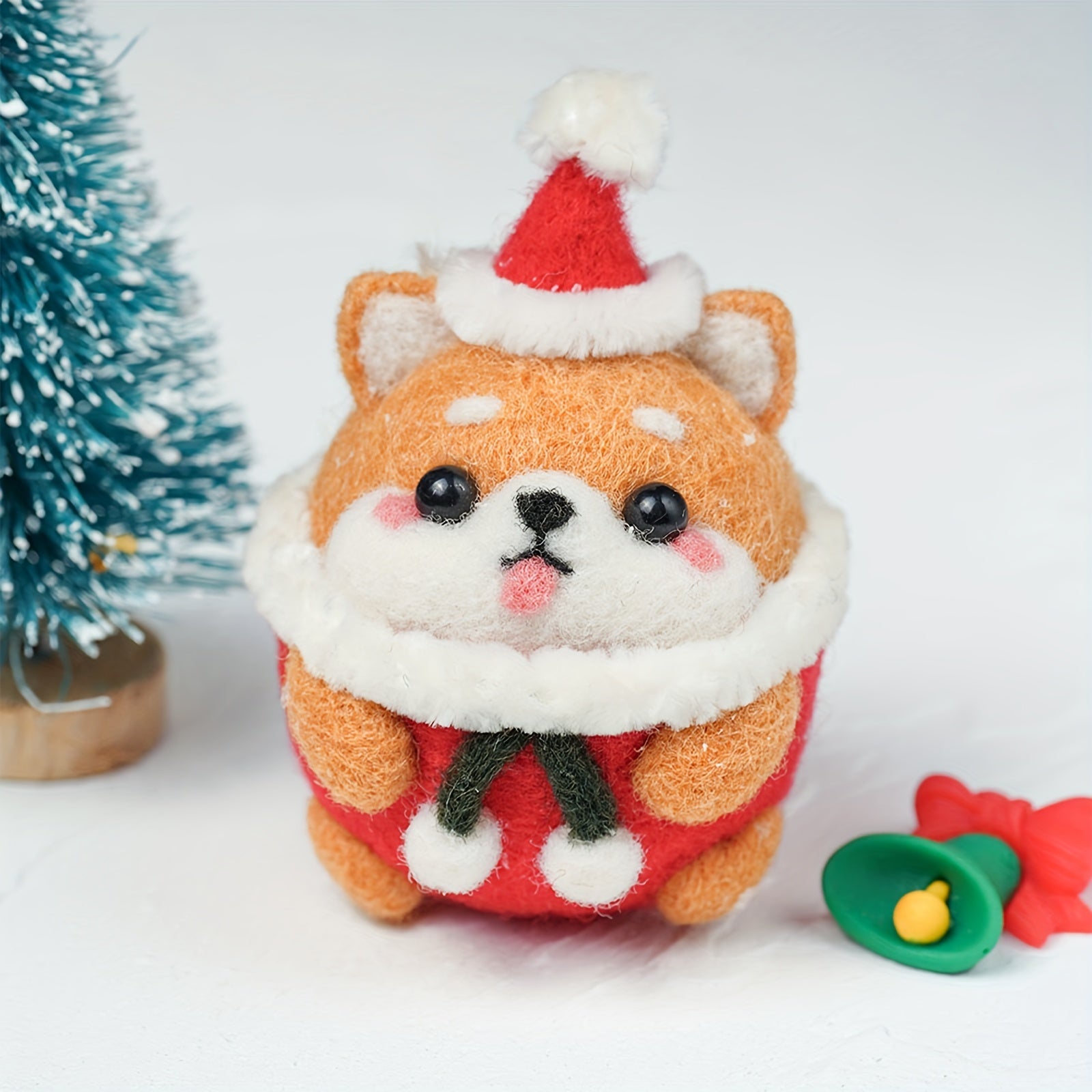 Wool Needle Felting Kit for Beginner Cat and Dog Plush Toys DIY Craft Material