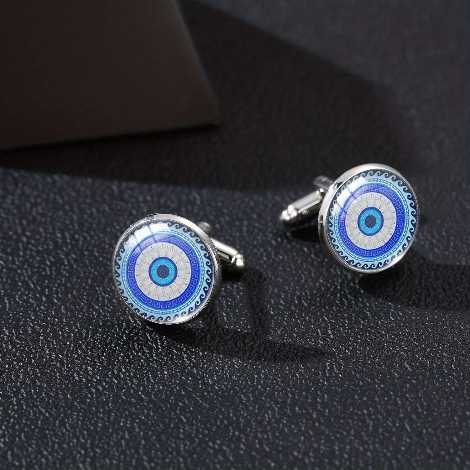 1pc Royal Devil Eye Cufflinks DIY Jewelry