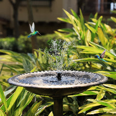 Solar Fountain Pump 3.5W with 6 Nozzles for Bird Bath Pond Garden