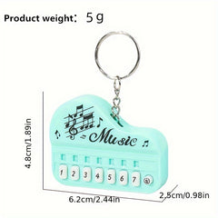 Mini Electronic Piano Keychain Pendant Music Toy Gift