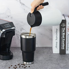 30oz Insulated Tumbler Stainless Steel Travel Coffee Mug with Lid & Straws