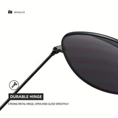 Men's American Flag Sunglasses Metal Frame