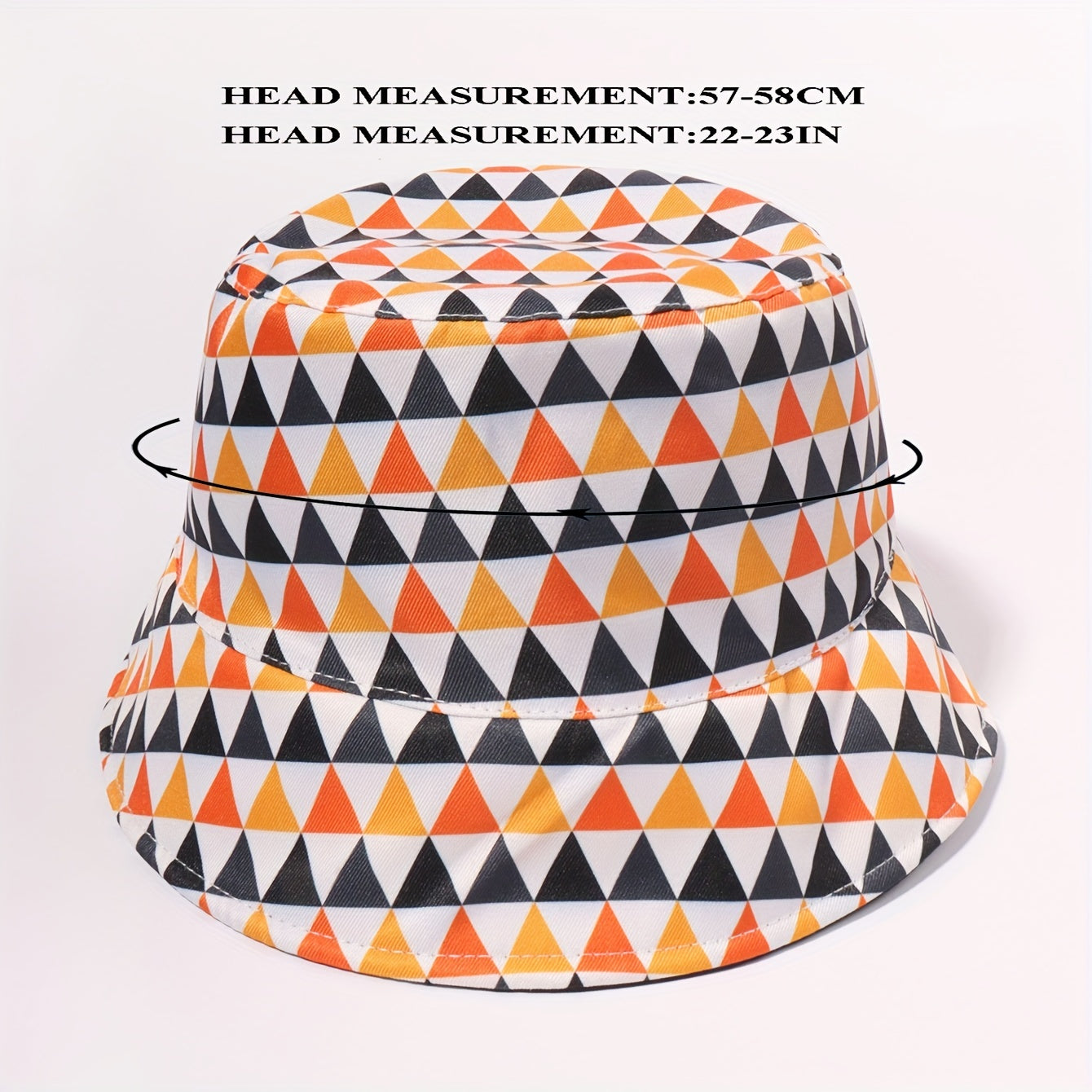 Boho Reversible Bucket Hat Block Printed Lightweight Basin Hat