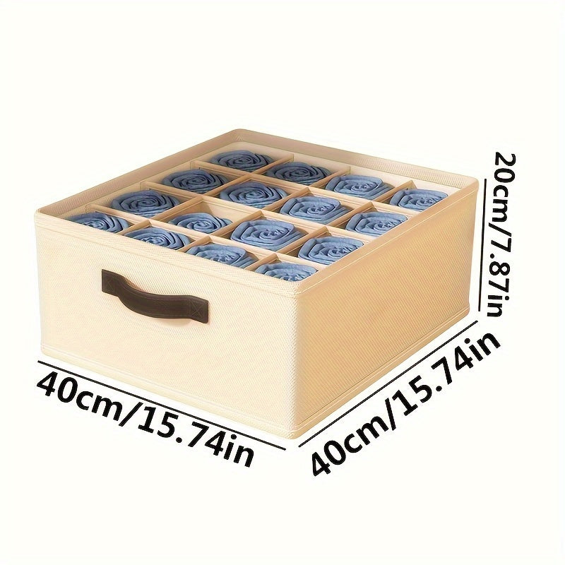 Foldable Underwear Drawer Storage Box - Space Saving Organizer